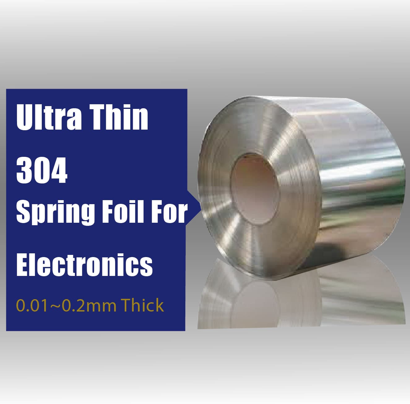 304 stainless steel spring foil